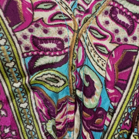 Boho Maxi Dress Long Floral Gown Deep V Front & Back with Tassel made in India - Picture 12 of 17